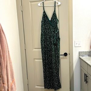 Green Floral Jumpsuit